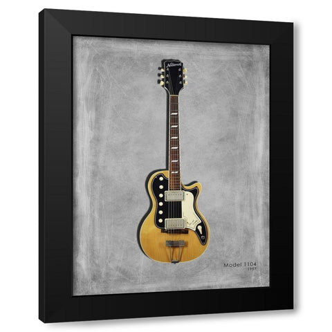 National Model 1104 Black Modern Wood Framed Art Print by Rogan, Mark