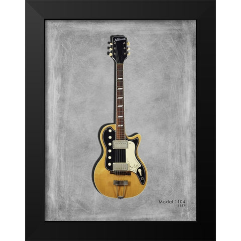 National Model 1104 Black Modern Wood Framed Art Print by Rogan, Mark