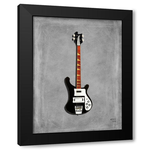 Rickenbacker 4001 1979 Black Modern Wood Framed Art Print with Double Matting by Rogan, Mark