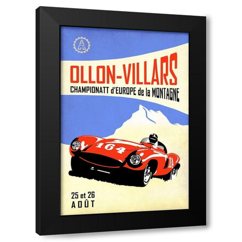 Ollon-Villars Black Modern Wood Framed Art Print by Rogan, Mark