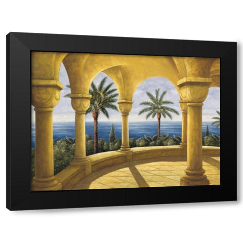 Ocean View I Black Modern Wood Framed Art Print by Blanco, Samuel