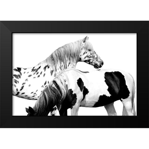 Spotted and Pinto Black Modern Wood Framed Art Print by Carter, Samantha