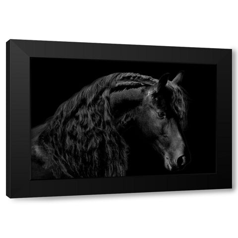 Classic Black II Black Modern Wood Framed Art Print by Carter, Samantha