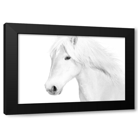 Classic White Black Modern Wood Framed Art Print by Carter, Samantha