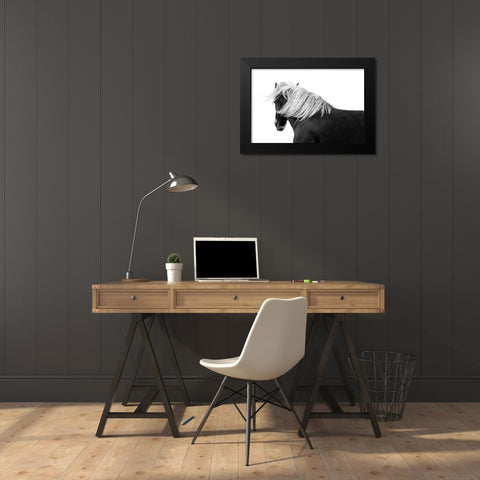 Flaxon Chestnut Black Modern Wood Framed Art Print by Carter, Samantha
