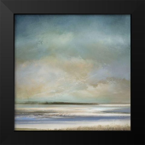 The Morning Shore Black Modern Wood Framed Art Print by Messina, Jake