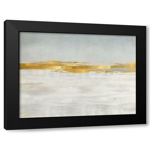 Gold Horizon I Black Modern Wood Framed Art Print with Double Matting by Messina, Jake