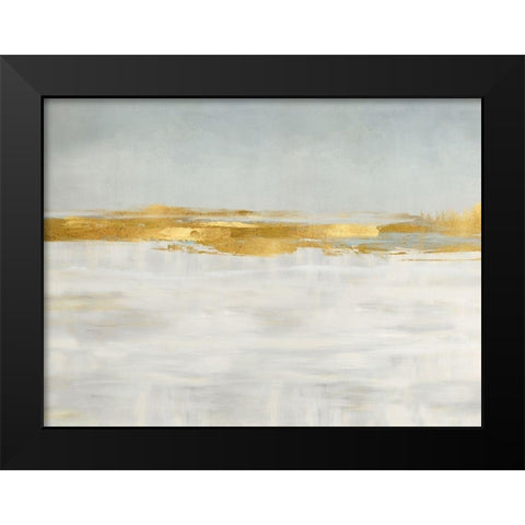 Gold Horizon I Black Modern Wood Framed Art Print by Messina, Jake