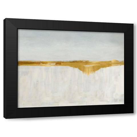 Gold Horizon II Black Modern Wood Framed Art Print with Double Matting by Messina, Jake