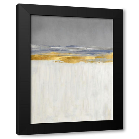Gold and Silver I Black Modern Wood Framed Art Print with Double Matting by Messina, Jake