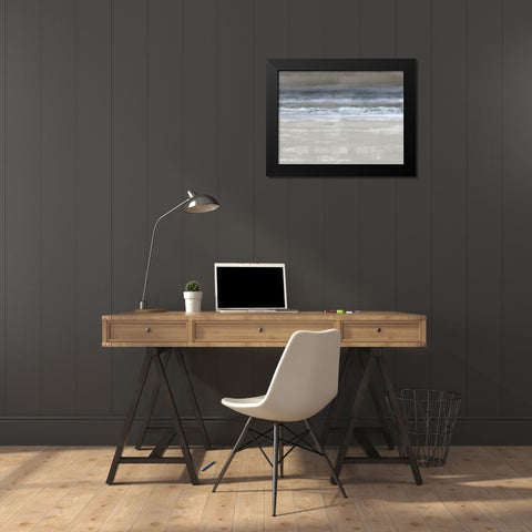 Midnight Movement Black Modern Wood Framed Art Print by Messina, Jake