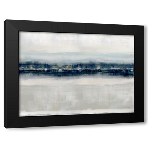 Reflections in Blue Black Modern Wood Framed Art Print by Messina, Jake