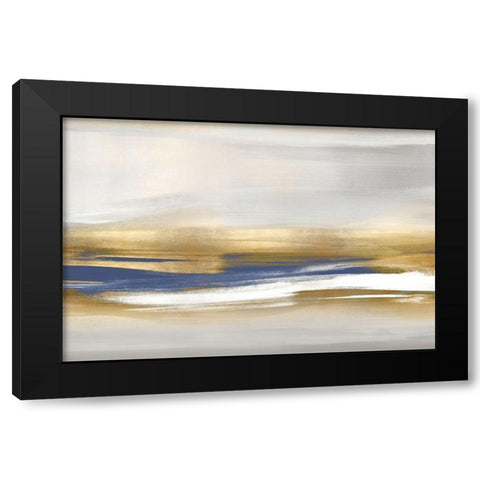 Gold Rush Blue I Black Modern Wood Framed Art Print with Double Matting by Messina, Jake