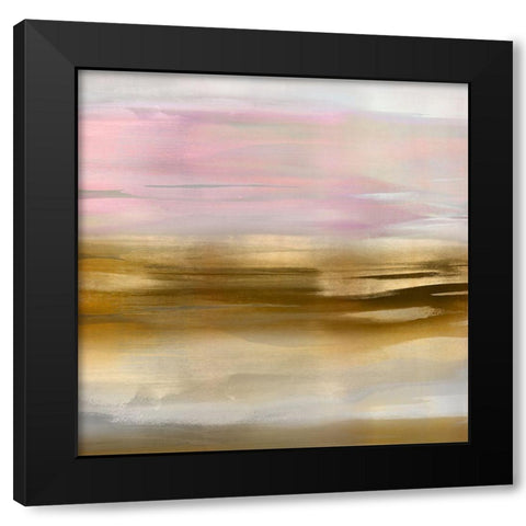 Gold Rush Pink Blush IIa Black Modern Wood Framed Art Print with Double Matting by Messina, Jake
