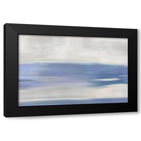 Lavender Stroke  Black Modern Wood Framed Art Print with Double Matting by Messina, Jake