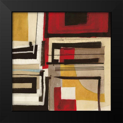 Geometric II Black Modern Wood Framed Art Print by Gillen, Sophie