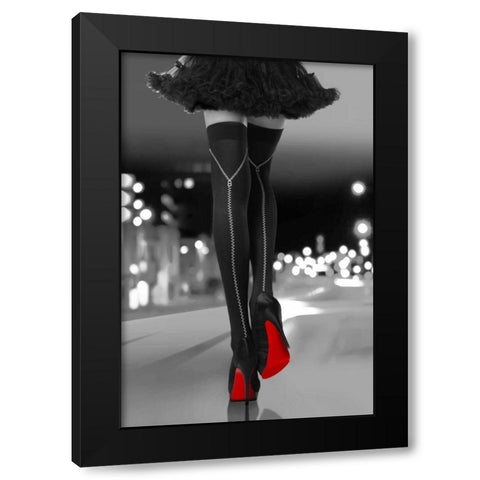 Night Out I Black Modern Wood Framed Art Print with Double Matting by McGuire, Sarah