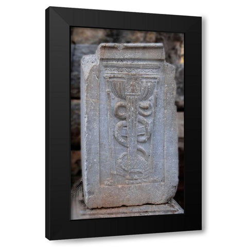 Doctors Sign from Ancient Turkey Black Modern Wood Framed Art Print by Bennion, Scott