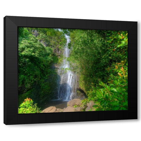 Paradise Black Modern Wood Framed Art Print with Double Matting by Bennion, Scott