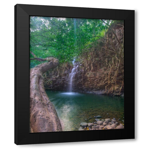 Sun Beam Black Modern Wood Framed Art Print by Bennion, Scott
