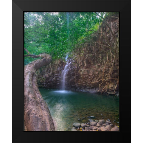 Sun Beam Black Modern Wood Framed Art Print by Bennion, Scott