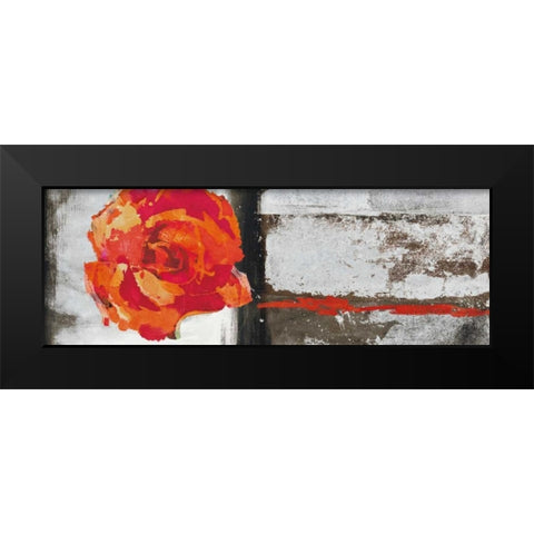 Metallic Pop Flower II Black Modern Wood Framed Art Print by Ward, Sarah