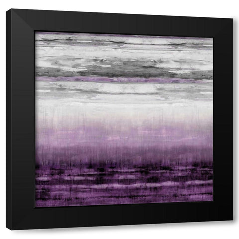 After Glow Aubergine Black Modern Wood Framed Art Print by Hamilton, Taylor