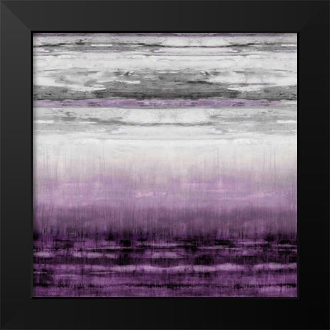 After Glow Aubergine Black Modern Wood Framed Art Print by Hamilton, Taylor