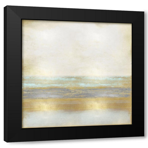 Golden Reflection Black Modern Wood Framed Art Print with Double Matting by Hamilton, Taylor
