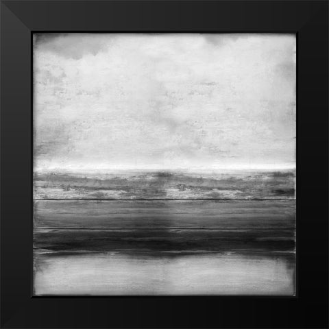 Highlighted Gray Black Modern Wood Framed Art Print by Hamilton, Taylor