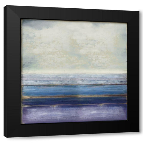 Blue and Amethyst Black Modern Wood Framed Art Print by Hamilton, Taylor