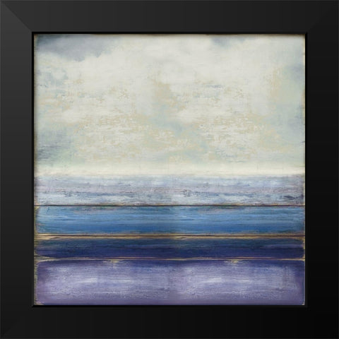 Blue and Amethyst Black Modern Wood Framed Art Print by Hamilton, Taylor