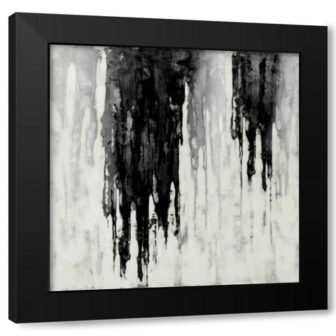 Neutral Space Noir I Black Modern Wood Framed Art Print with Double Matting by Conley, Tom