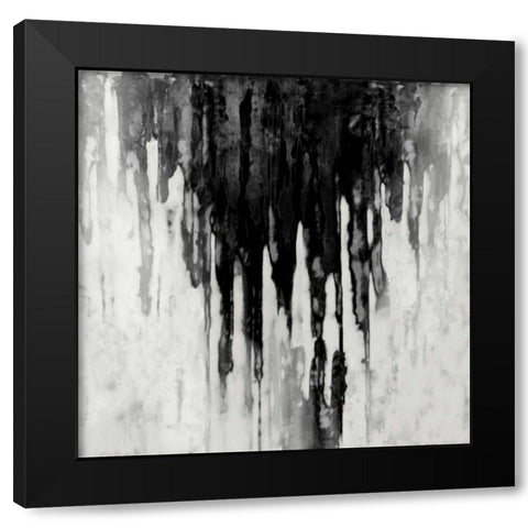 Neutral Space Noir II Black Modern Wood Framed Art Print with Double Matting by Conley, Tom