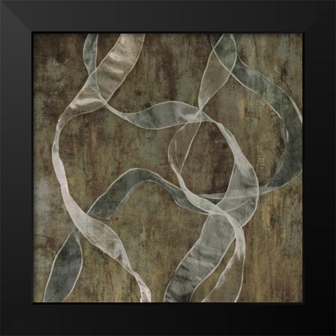 Cascade Black Modern Wood Framed Art Print by Hamilton, Todd