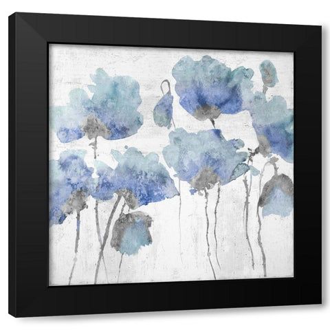Indigo Friends II Black Modern Wood Framed Art Print by Austin, Vanessa