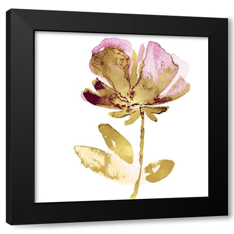 Fresh Bloom Pink II Black Modern Wood Framed Art Print with Double Matting by Austin, Vanessa