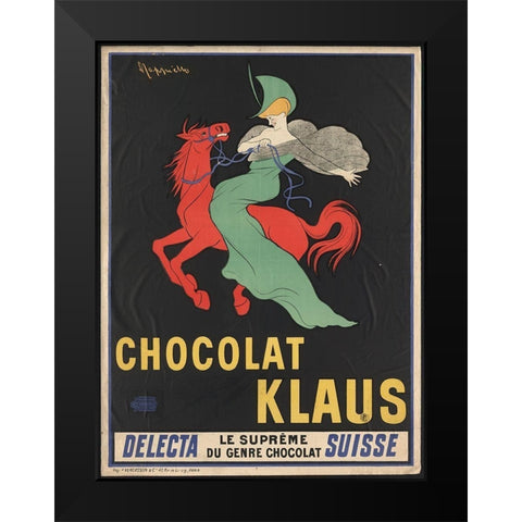 Chocolate Klaus Black Modern Wood Framed Art Print by Anonymous