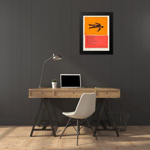 Anatomy Of A Murder Black Modern Wood Framed Art Print by Anonymous