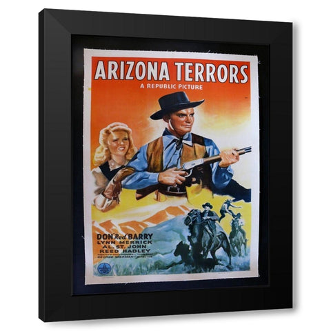 Arizona Terrors Black Modern Wood Framed Art Print by Anonymous