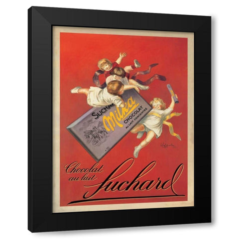 Chocolat Suchard Black Modern Wood Framed Art Print by Cappiello, Leonetto