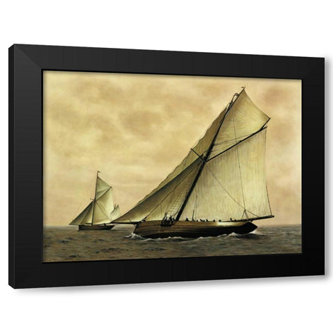 Cicely-1908 Black Modern Wood Framed Art Print by Matthews, William