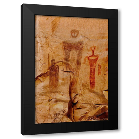 Shadow Dancers Black Modern Wood Framed Art Print with Double Matting by Dawson, Robert