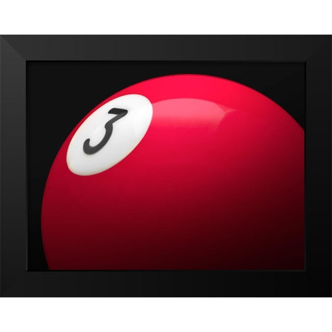 Red 3 Black Modern Wood Framed Art Print by Reynolds, Richard