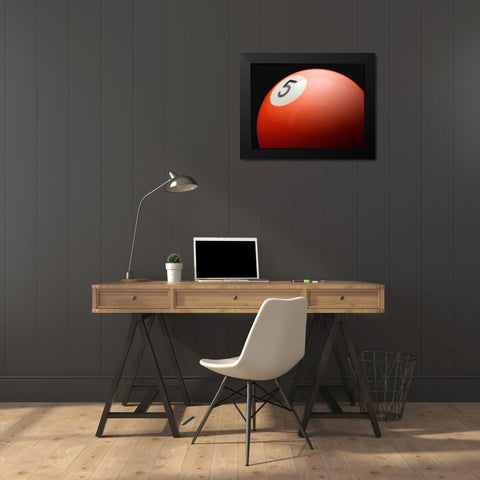 Orange 5 Black Modern Wood Framed Art Print by Reynolds, Richard