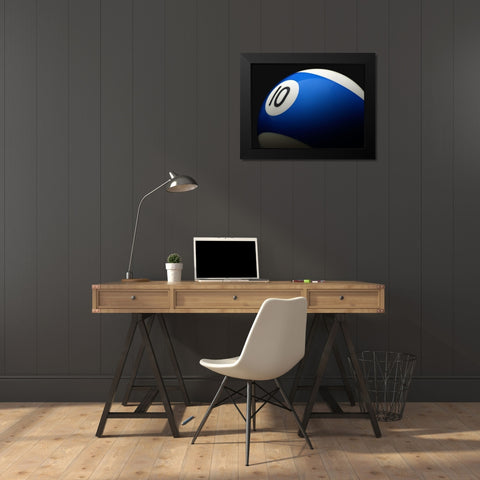 Blue 10 Black Modern Wood Framed Art Print by Reynolds, Richard