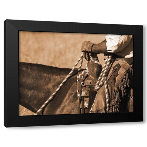 Buckaroo I Black Modern Wood Framed Art Print with Double Matting by Dawson, Robert
