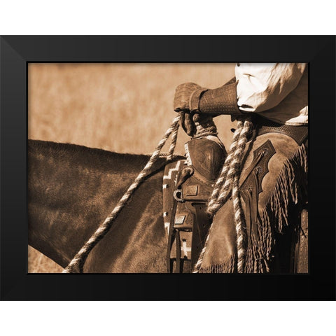 Buckaroo I Black Modern Wood Framed Art Print by Dawson, Robert