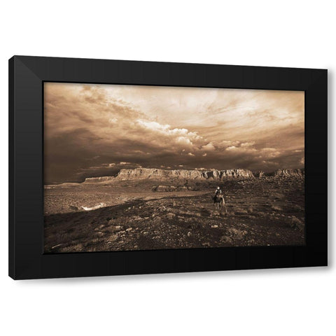 Arizona Morning Black Modern Wood Framed Art Print by Dawson, Robert