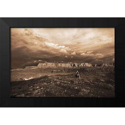 Arizona Morning Black Modern Wood Framed Art Print by Dawson, Robert